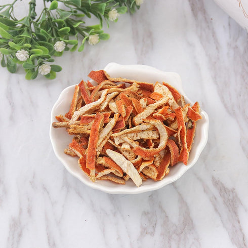 TEAERPKLAE 7.05 oz/200g Dry orange peel tea bag Asian condiment dried citrus peel Dried orange peel Chenpi silk