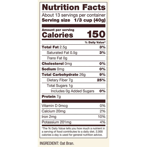 18-Ounce (Pack 4) Bob's Red Mill Cereal Oat Bran