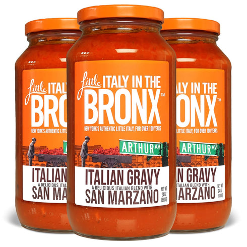 Little Italy Bronx Italian Gravy Sauce - Marinara Sauce, Pasta Sauce, Tomato