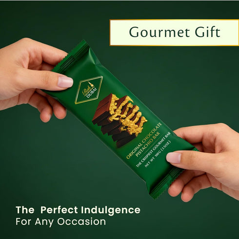 3.5oz 100g, Rah Dubai Chocolate Bar Pistachio, - Gourmet Chocolate Bar | Dubai Chocolate Bar Pistachio | Loaded