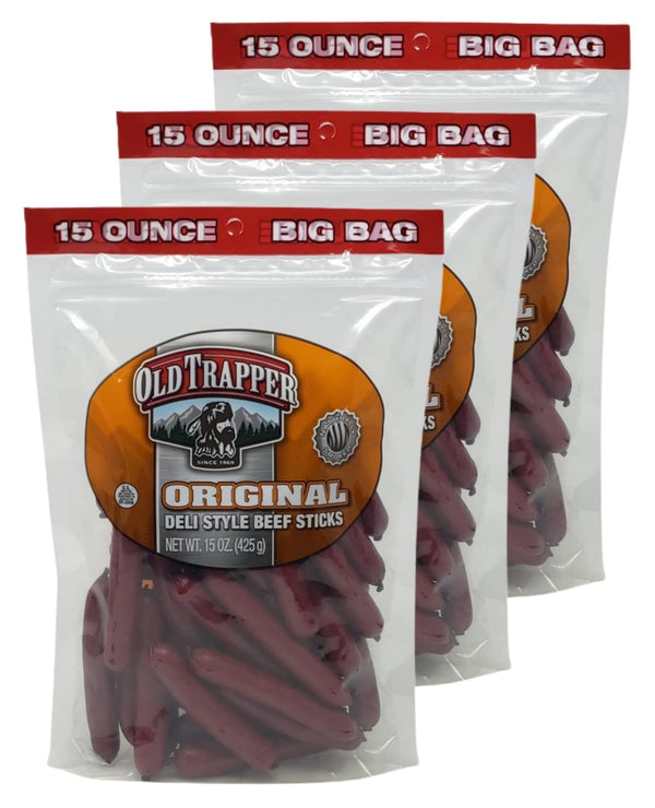 Old Trapper Original Deli Style Beef Sticks - 15 oz Big Bag