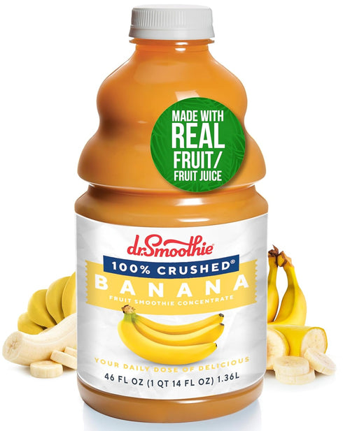 Dr. Smoothie 100% Crushed Banana No Added Sugar, Made with Real Fruits/Fruit