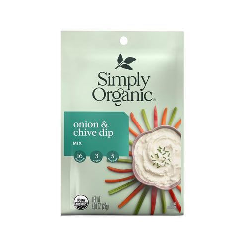 Simply Organic Onion & Chive Dip Mix, Certified Organic, 1 oz