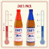 Pack, (6oz 2 Pack), Zab's Hot Sauce Variety Original and St. Augustine Style Each, Naturally Sweet Heat & Signature