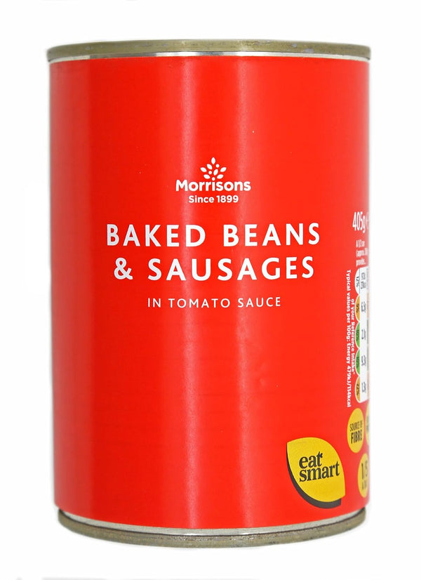 Morrisons Baked Beans & Sausages in Tomato Sauce 405g