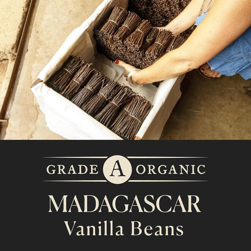 10 Premium Grade A Madagascar Vanilla Beans - Whole Pods for Extract & Baking
