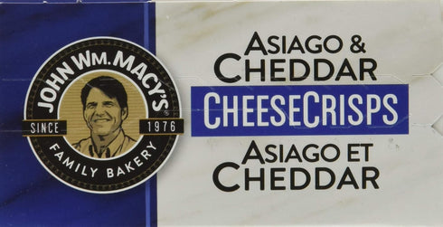 4.5 OZ JOHN MACYS Cheddar Asiago Cheesecrisps
