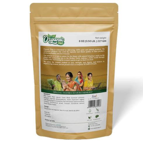 (227 8 oz) Organic Zing Garam Masala Food Grade g / - Aromatic Indian Spice Blend for Curries Gravies Vegetables