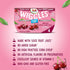 4.3oz 4 Dole Wiggles No Sugar Added Cherry Fruit Juice Gels Snacks, Total Cups, Gluten & Dairy Free, Bulk Lunch Snacks