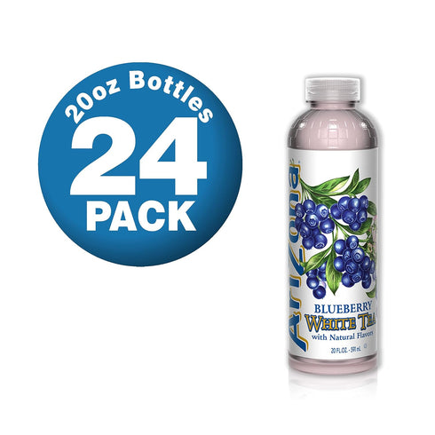 20 Oz, Pack 24 AriZona Premium Brewed Blueberry White, Fl
