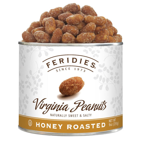 FERIDIES Honey Roasted Peanuts, OU Kosher Certified Snacks for Adults, 9 Oz