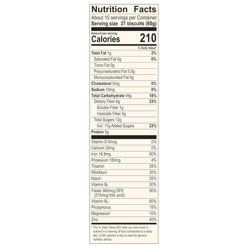 Mom's Best 22 oz (Pack 2) Blueberry Wheatfuls Shredded Wheat Cereal, Made with Whole Grain, No Artificial Flavors