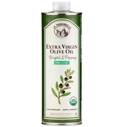 La Tourangelle, Organic Extra Virgin Olive Oil, Cold-Pressed Early Harvest EVOO from