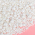 Edible White Sprinkles for Cake Decorating,Edible Pearl Jimmies Sugar Mix Size 130g/4.58oz,Baking