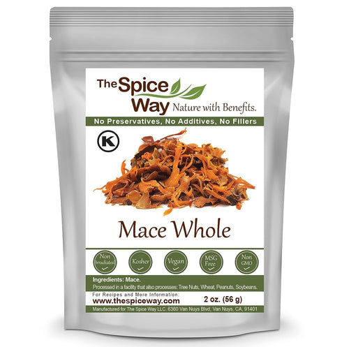 The Spice Way Mace Whole (Javantri), 2 oz, Premium Quality and Nutrient-Packed Spice, Vegan, Gluten Free