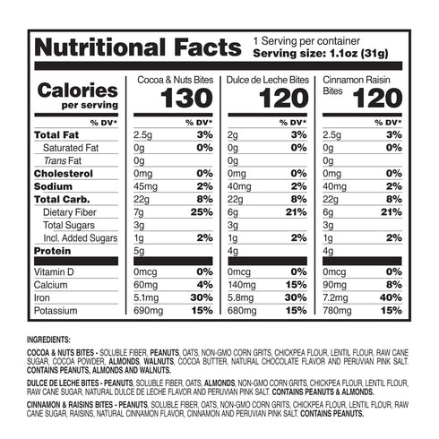 Pack, 12 Aycana Fuel Cubes Selection Box Granola Bites Cocoa & Nuts, Dulce de Leche, Cinnamon & Raisins Gluten-Free