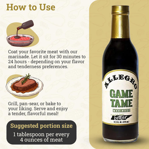 12.7 Oz (Pack 6) ALLEGRO - The Marinate Everything Marinades | Perfect Marinades for Meat & Veggies | Marinade