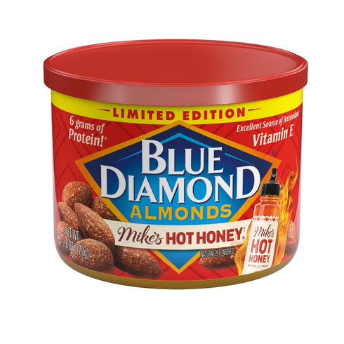 Blue Diamond Almonds, Made with Mikes Hot Honey Infused with Chilies For