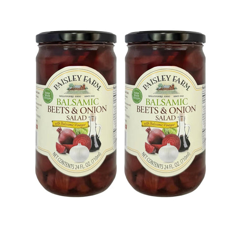 Paisley Farm Balsamic Beets & Onion Salad 2-Pack Sweet & Savory Pickled