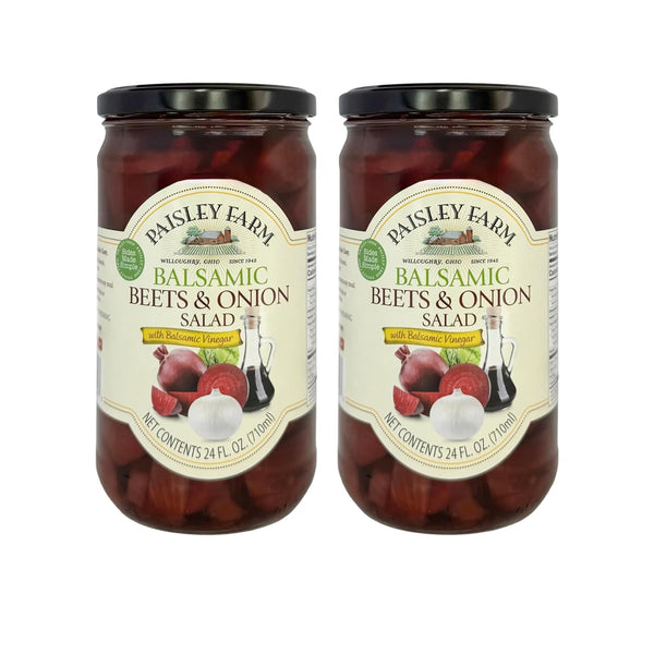 Paisley Farm Balsamic Beets & Onion Salad 2-Pack Sweet & Savory Pickled