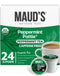 Maud's Organic Peppermint Tea Pods, 24 ct Recyclable Single Serve Pods, Compatible with Keurig K Cups