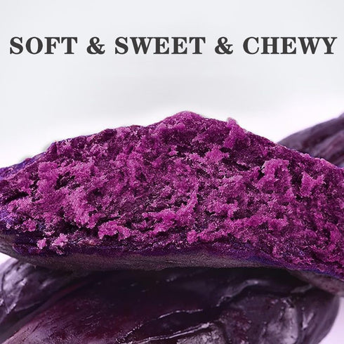 SXET 268g 8 (2 packs) Dried Purple Potatoes, Chewy Purple Sweet Potato Snacks, Soft and Waxy Purple Sweet Potatoes, No