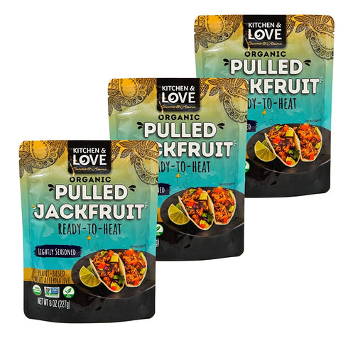 Kitchen and Love, Jackfruit Lightly Seasoned, Organic, Fully Cooked, Versatile Plant Based