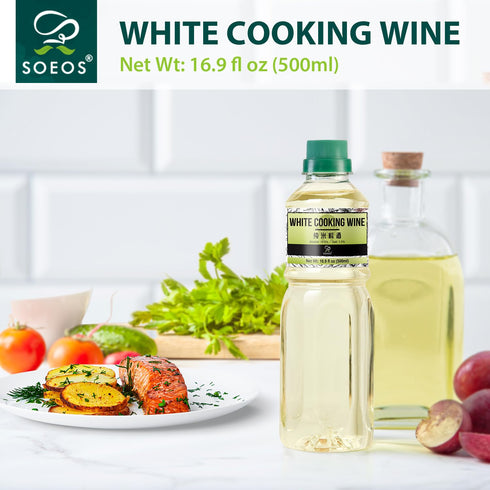Soeos Mijiu, Rice Wine, Cooking Sake, White Cooking Wine, 16.9 fl oz (500 ml)