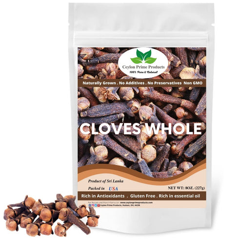 Cloves Whole (8oz) |Strong Aroma and Flavor | Cloves for Tea, Pomander