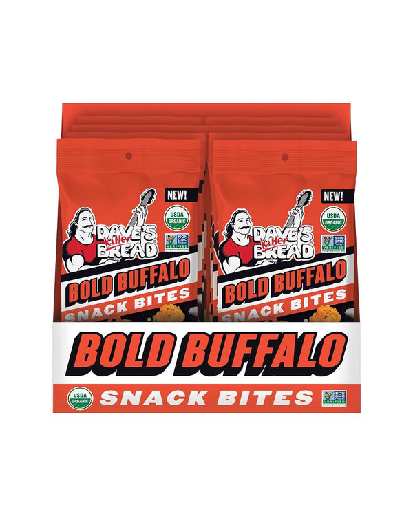 Dave's Killer Bread Bold Buffalo Organic Snack Bites, 8 packages of 2oz