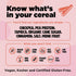 1 Pack Plant-Based and Vegan Breakfast Cereal by Three Wishes - Cinnamon, - More Protein and Less Sugar Snack