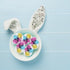 Chochkees 2.25" Inch (25-Pack) Fillable Transparent Easter Eggs with Hinge Bulk Clear Bright Plastic Easter Eggs