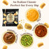 0.7 oz (Pack 3) Authentic Italian Cheese Snack Crispy Bites with Parmigiano Reggiano | I Macoritti Mini Breadsticks