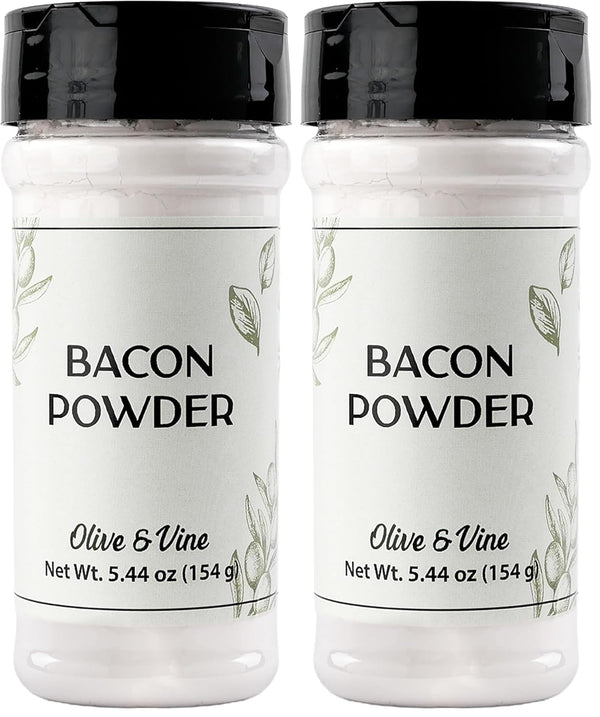 Olive & Vine Bacon Powder, Smoky Flavor, For Seasoning & Cooking, Rich