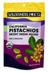 Wilderness Poets, Organic Pistachios - Bright Green Pistachio Nut Halves, No Salt,