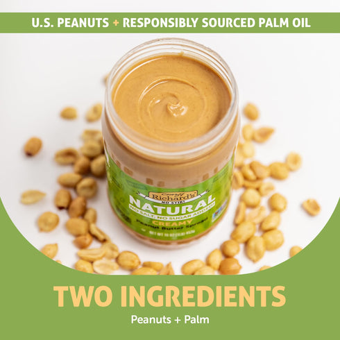 (1 Pack) Crazy Richard's Creamy No Stir Peanut Butter with No Added Salt, Sugar, Or Preservatives