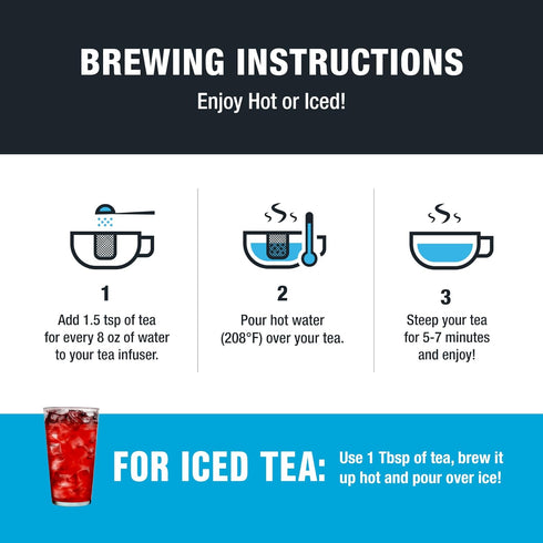200 16oz Tiesta Tea - Cherry Punch, Loose Leaf, Sweet Cherry Herbal Tea, Premium Blend, Non-Caffeinated Fruit Blend