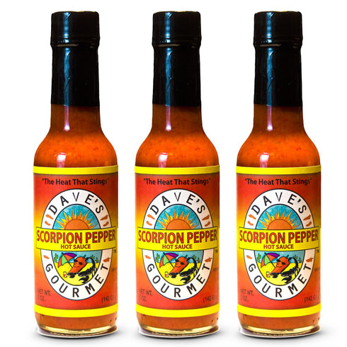 Dave's Gourmet Scorpion Pepper Hot Sauce - Extract-Free Insanely Hot Flavor -