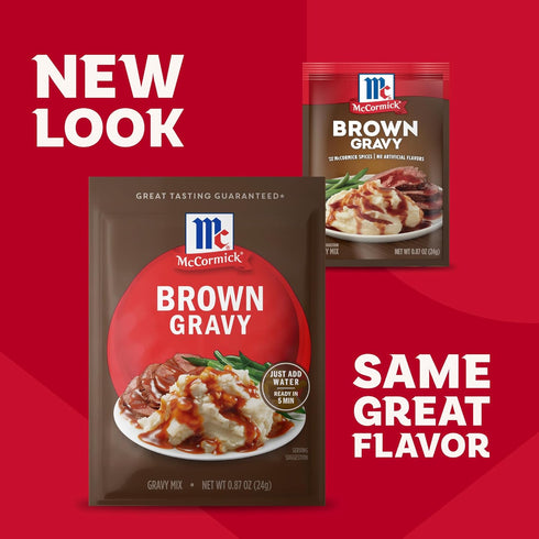 Packet, 0.87 oz McCormick Brown Gravy Mix Seasoning