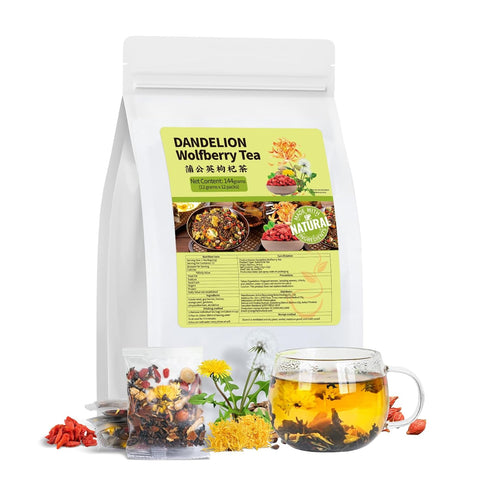 BeleePlanner Dandelion Wolfberry Tea, Natural Kidneys & Liver Health Dandelion Root Tea with