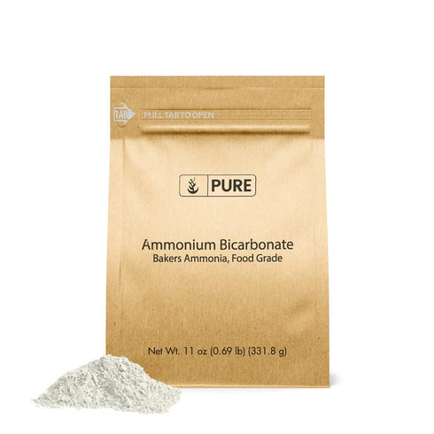 Pure Original Ingredients Ammonium Bicarbonate (11oz) - Baker's Ammonia, Traditional Leavening Agent