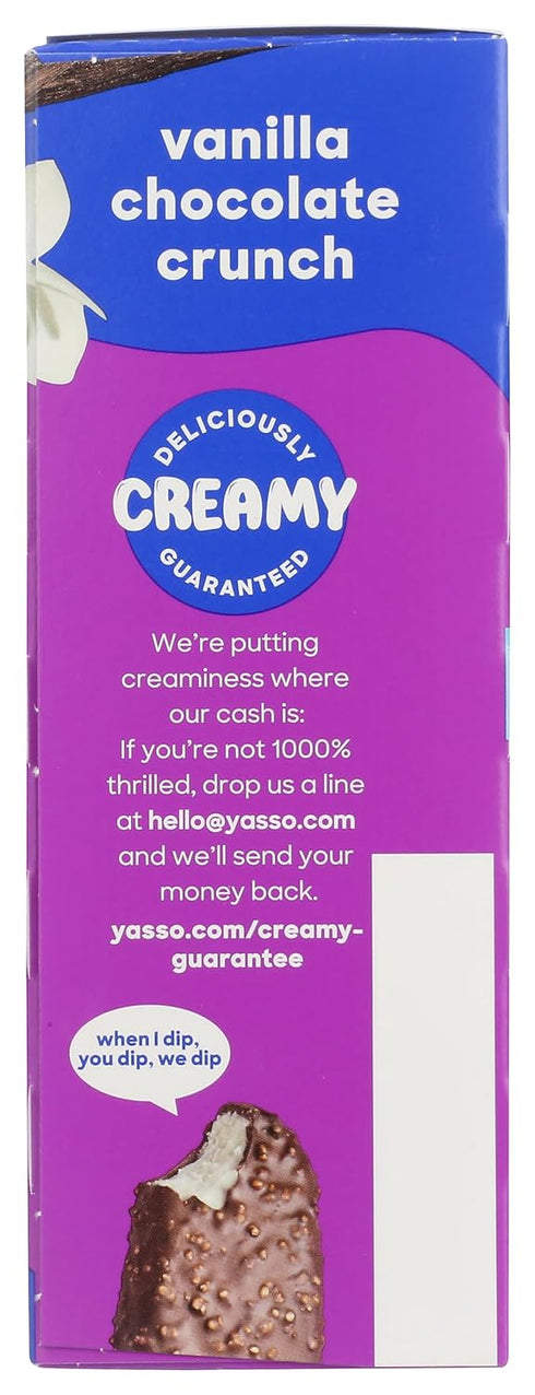 Frozen 10.6 YASSO Vanilla Chocolate Crunch Yogurt Bars, FZ
