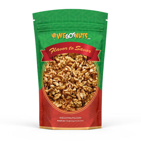 3 Package-Fresh, California Raw Walnuts- Pounds, Resealable No Shell, Unsalted-All Natural Dry Halves and Chopped