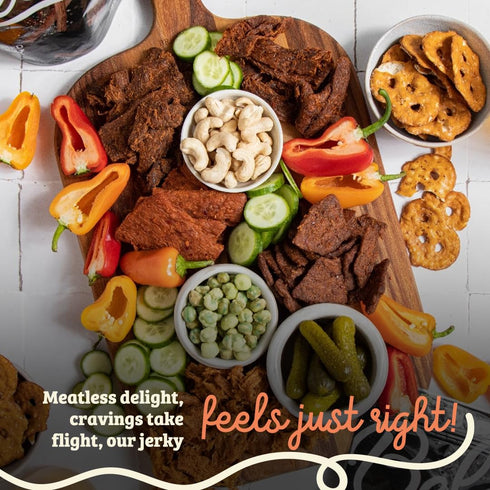 7oz Beleaf Spicy Plant-Based Jerky | Delicious Meat Substitute | Low Carb, Non-GMO, Dairy Free, Plant Protein | Natural