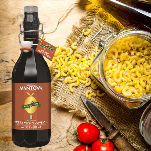 25.5 Oz Mantova Fior Fiore Unfiltered Extra Virgin Olive Oil - Authentic Italian EVOO