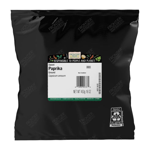 Frontier Co-op Sweet Ground Paprika, 1lb Bulk Bag - Mild and Vibrant