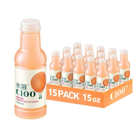 C100 Grapefruit Flavored Composite Juice Drink100mg Vitamin C Per Bottle, 12% Real