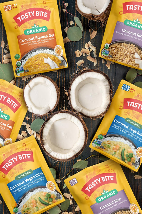 Pack, 7 Tasty Bite Rice Variety Flavors, Basmati, Jasmine, Brown, Sticky, Coconut, Turmeric, Thai Lime