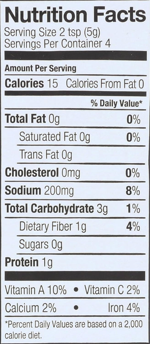 0.71 oz Simply Organic Garlic & Herb Vegetable Seasoning Mix, Certified Organic, Vegan |