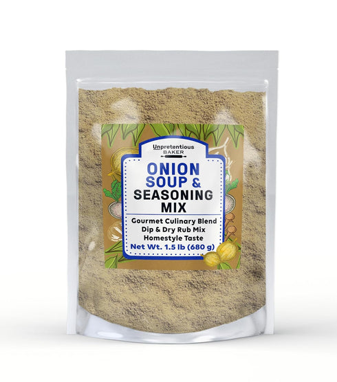 Unpretentious Onion Soup & Seasoning Mix, 1.5 lb, Gourmet Culinary Blend, Great